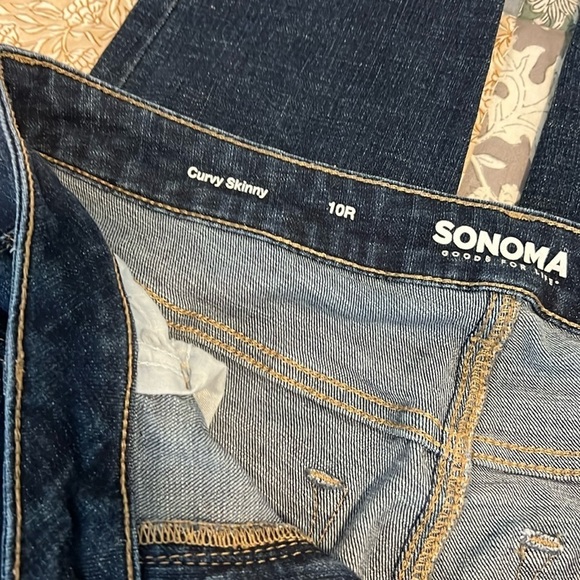 Sonoma Curvy Skinny High Rise No Gap Waist Everyday Stretch Jeans Size 10 - Picture 3 of 7